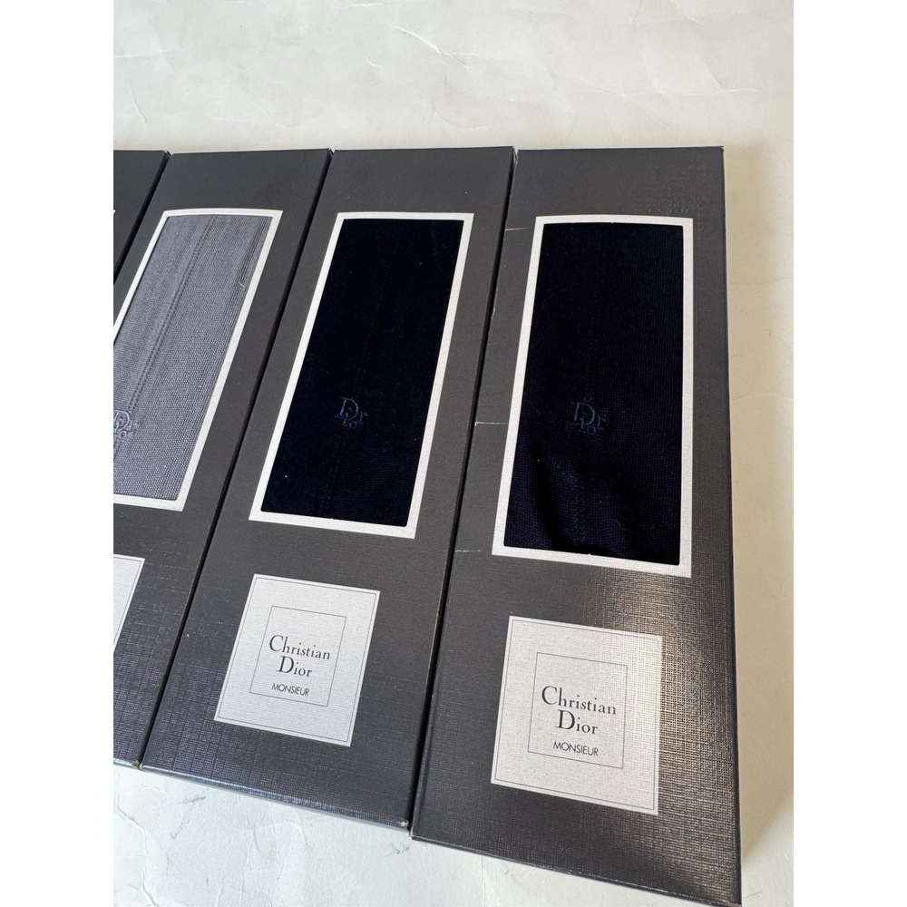 Christian Dior Monsieur Men's Dress Socks 5 Pairs New In Box - Picture 5 of 6